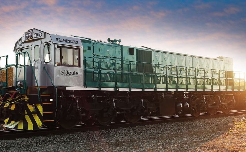 Rail EMD SD40JR Joule battery electric locomotive